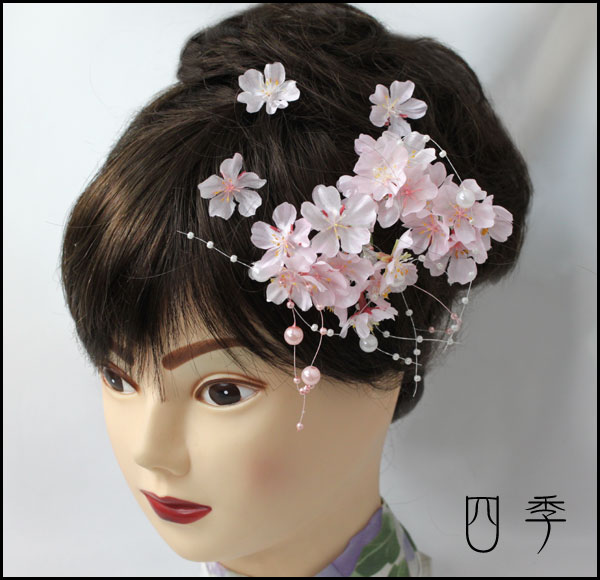 造花*コサージュ*大和桜*Y001*5点*染井吉野*ヘッドドレス*コサージュ