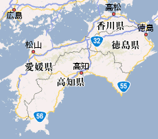 四国全域地図画像